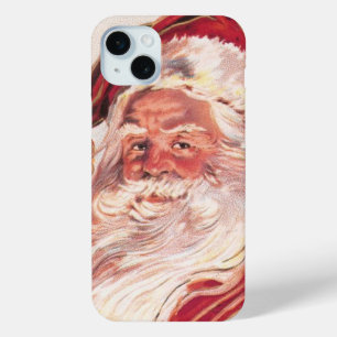 Coque iPhone 15 Mini Vintage Noël Père Noël