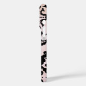 Coques Case-Mate iPhone Vintage noir rose Damas (Verso / Gauche)