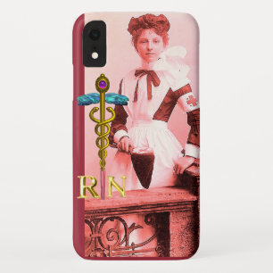 Coque Case-Mate Pour iPhone VINTAGE NURSE et Gold Caduceus