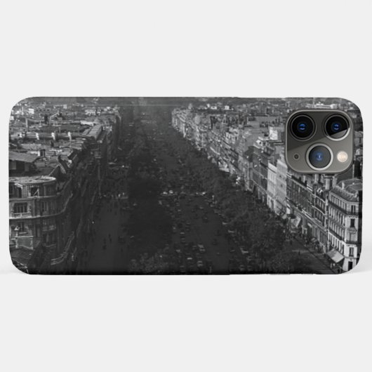 Coques Case-Mate iPhone Vintage Paris Champs-Elysées (Dos (Horizontal))