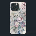 Case-Mate iPhone Case Vintage Pastel Fleurs Botaniques Nom du monogramme<br><div class="desc">Ajoutez une touche d'élégance à votre téléphone avec le boîtier téléphonique d'art Vintage Pastel Botanical Flowers ! La belle peinture à l'huile est parfaite pour la maman, la soeur, la tante ou la petite amie qui aime l'art élégant et classe. Avec de belles couleurs pastel comme le beige, rose vif...</div>