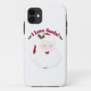 Coque iPhone 11 Vintage Père Noël I Love Père Noël !
