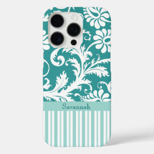 iPhone 16 Pro Case Vintage personnalisé changement de couleur turquoi