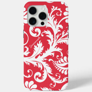 Coque iPhone 15 Pro Max Vintage personnalisé Changer de couleur rouge