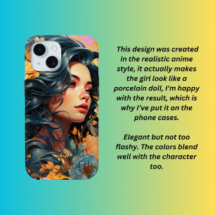 Coque Pour iPhone 15 Vintage portrait style moderne