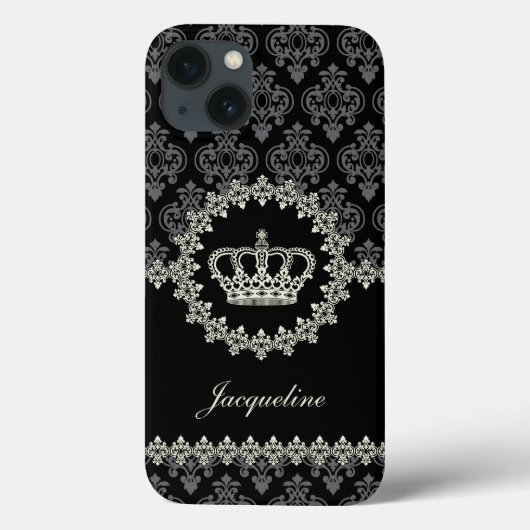 Coques Case-Mate iPhone Vintage Princess Damask (Verso)