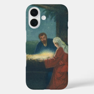 Coques iPhone 16 Vintage Religion, Adoration des Bergers