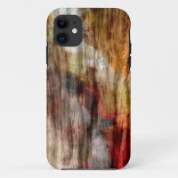 Vintage Retro Brown Bois Art Abstrait