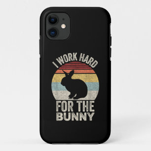Case-Mate iPhone Case Vintage Rétro Je Travaille Dur Pour Le Lapin