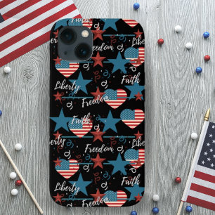 Case-Mate iPhone Case Vintage Retro Liberty Faith and Freedom USA