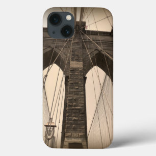 iPhone 13 Case Vintage Sepia Brooklyn Bridge New York