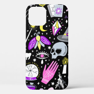 Case-Mate iPhone Case vintage sorcière magique sans couture motif. Machi