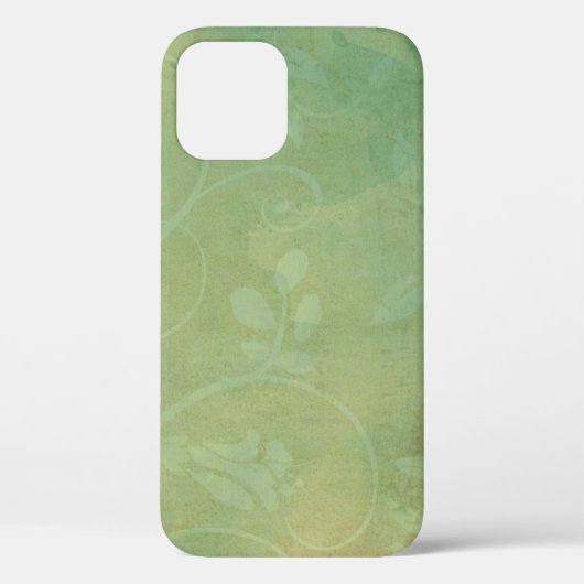 Coques Case-Mate iPhone Vintage texture verte (Verso)