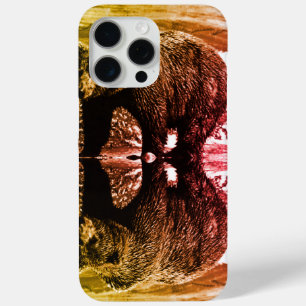 Coque iPhone 15 Pro Max Vintage USA Alaska brun