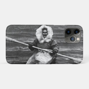 Case-Mate iPhone Case Vintage USA Alaska eskimo et son kayak