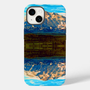 Coque Pour iPhone 14 Vintage USA Alaska Mt Mckinley