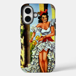 Coques iPhone 16 Vintage voyage de danseuse cubaine