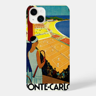 Coques Pour iPhone Vintage voyage, Tennis, Sports, Monte Carlo Monaco