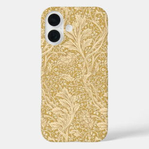 Coques iPhone 16 Vintage William Morris Arcadia Or Sans Couture