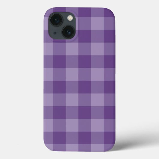 Coques Case-Mate iPhone Violet à damiers arrière - plan (Verso)