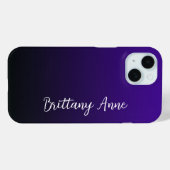 Coques Case-Mate iPhone Violet à noir (Verso (horizontal))