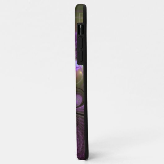 Coques Case-Mate iPhone Violet Abstrait violet violet kaki fractal (Dos/Gauche)