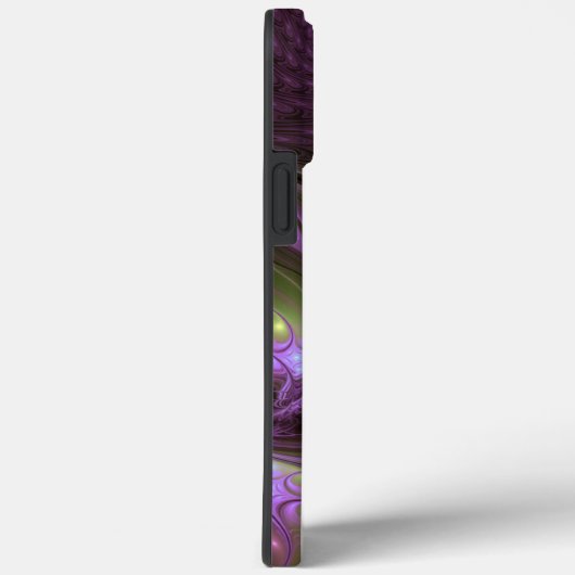 Coques Case-Mate iPhone Violet Abstrait violet violet kaki fractal (Verso / Droite)