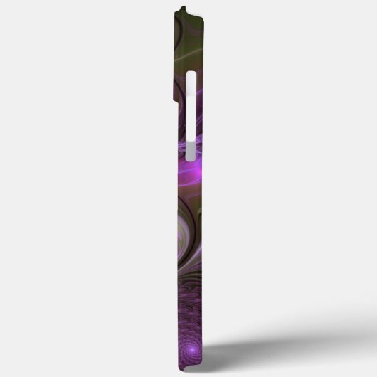 Coques Case-Mate iPhone Violet Abstrait violet violet kaki fractal (Verso / Gauche)