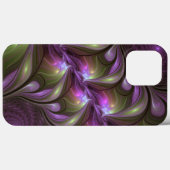 Coques Case-Mate iPhone Violet Abstrait violet violet kaki fractal (Verso (horizontal))