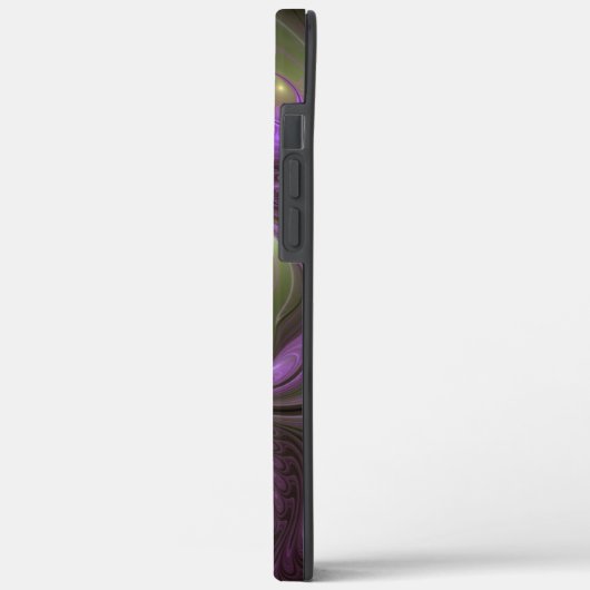 Coques Case-Mate iPhone Violet Abstrait violet violet kaki fractal (Verso / Gauche)