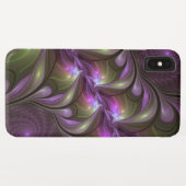 Coques Case-Mate iPhone Violet Abstrait violet violet kaki fractal (Dos (Horizontal))