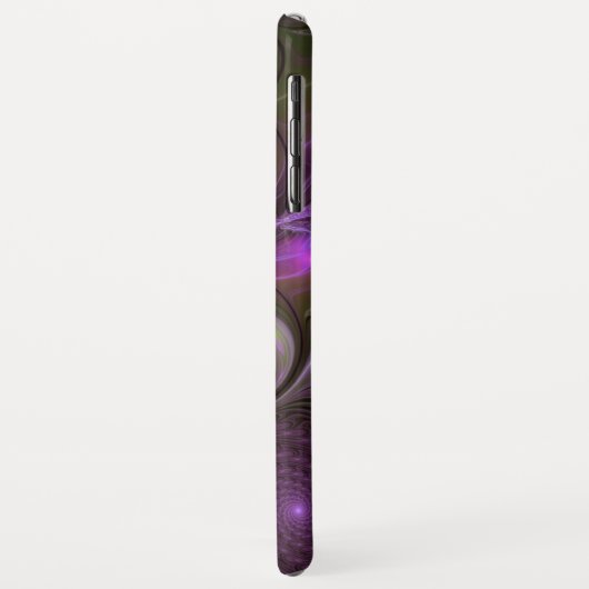 Coques Case-Mate iPhone Violet Abstrait violet violet kaki fractal (Dos/Gauche)