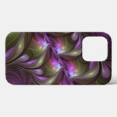 Coques Case-Mate iPhone Violet Abstrait violet violet kaki fractal (Verso (horizontal))