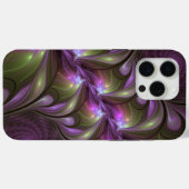 Coques Case-Mate iPhone Violet Abstrait violet violet kaki fractal (Verso (horizontal))
