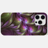 Coques Case-Mate iPhone Violet Abstrait violet violet kaki fractal (Verso (horizontal))