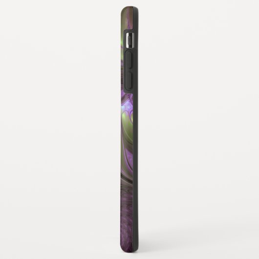 Coques Case-Mate iPhone Violet Abstrait violet violet kaki fractal (Dos/Gauche)