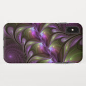 Coques Case-Mate iPhone Violet Abstrait violet violet kaki fractal (Dos (Horizontal))