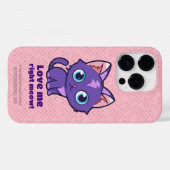 Coques Case-Mate iPhone Violet Anime Chat Vector Art Rose (Verso (horizontal))