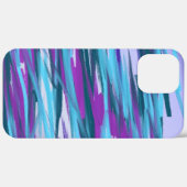 Coques Case-Mate iPhone Violet, Aqua, Turquoise & Vert Peint Abstrait Art (Verso / Droite)