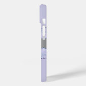 Coques Case-Mate iPhone Violet argenté en marbre (Verso / Gauche)
