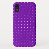 Coques Case-Mate iPhone violet avec pois blancs (Dos)