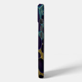 Coques Case-Mate iPhone Violet, bleu, aqua et or (Verso / Gauche)