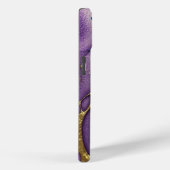 Coques Case-Mate iPhone Violet, bleu, aqua et or (Verso / Droite)