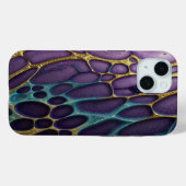 Coques Case-Mate iPhone Violet, bleu, aqua et or (Verso (horizontal))