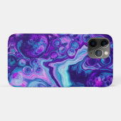 Coques Case-Mate iPhone Violet, Bleu, Marbre Rose Bokeh Fluid Art (Dos (Horizontal))