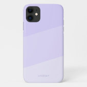 Coques Case-Mate iPhone Violet de gradient géométrique minimal moderne  (Dos)