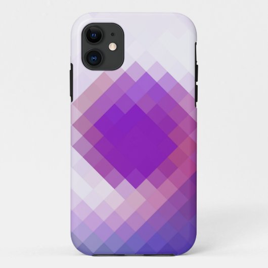 Coques Case-Mate iPhone Violet diamant transparent graphique (Dos)