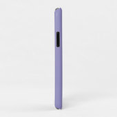 Coques Case-Mate iPhone Violet et blanc | Monogramme moderne (Dos/Droite)