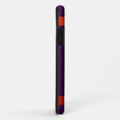 Coques Case-Mate iPhone Violet et orange -Design 1 (Dos/Droite)