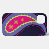Coques Case-Mate iPhone Violet et Rose Paisley (Verso (horizontal))
